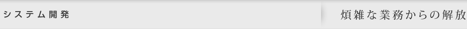 システム開発｜煩雑な業務からの解放